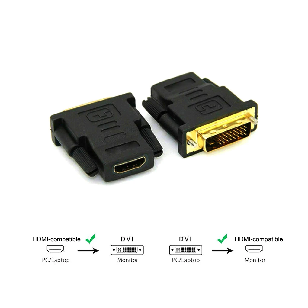 

Переходник HDMI (разъем)/DVI (штекер), Для ПК, HDTV, PS3, проектора, ЖК ТВ, медиаплеера