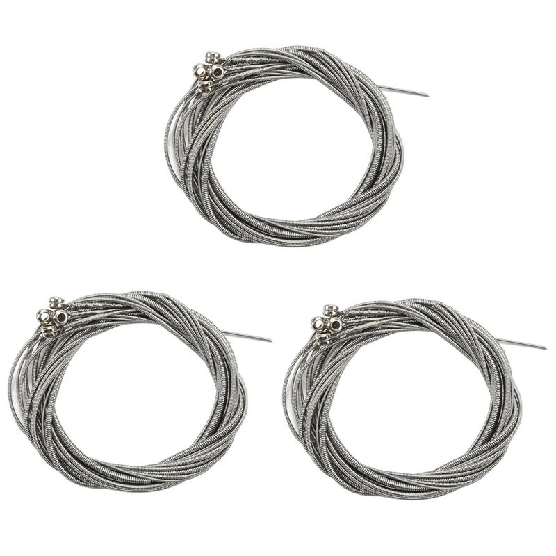 

12 Pcs Stainless Steel Bass Strings Bass Guitar Parts Accessories Guitar String Silver Plated Gauge Bass Guitar Music