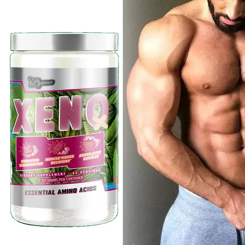 

Аминокислоты XENO с разветвленной цепью, глютамин EAA, BCAA, фитнес-тренировка, стимулирует синтез мышц, 42 части/банка