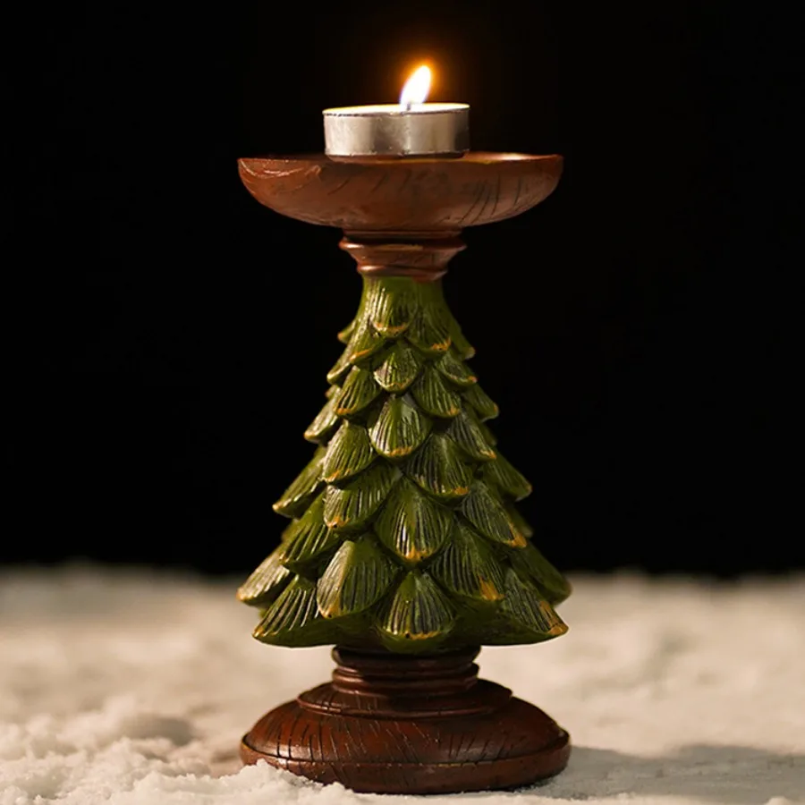 

Модный Настольный подсвечник в скандинавском стиле, декоративная подставка для свечей, Рождественская елка, роскошные украшения, домашний декор