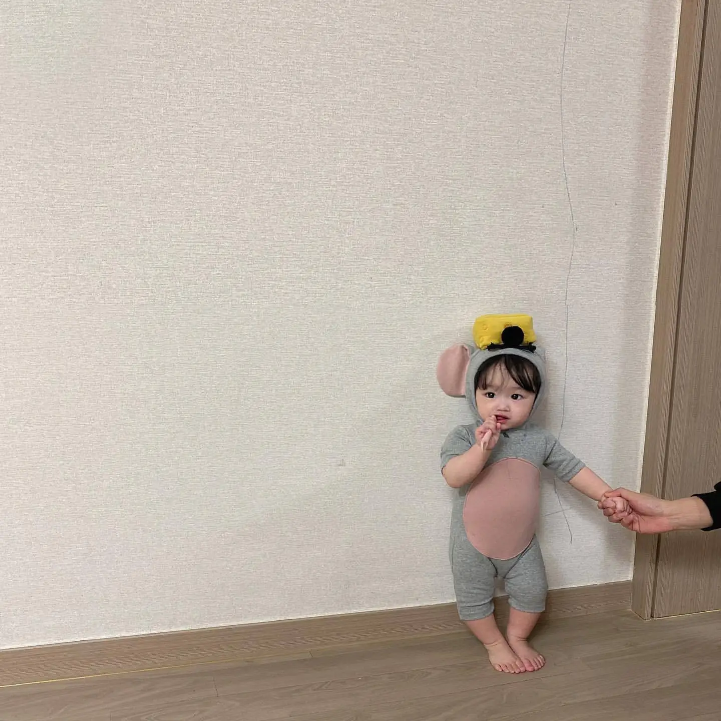 

New Summer Baby Clothes Infants Costume Kid Girls Short-sleeved Mouse Romper Cute Toddler Boy Solid Knee Lenght Jumpsuit