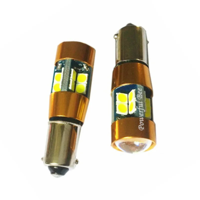 2 x CANBUS BAX9S H6W BA9S T4W 9.5W безошибочный белый/янтарный/желтый светодиодный автомобильный фонарь для маркировки сигнальных ламп.