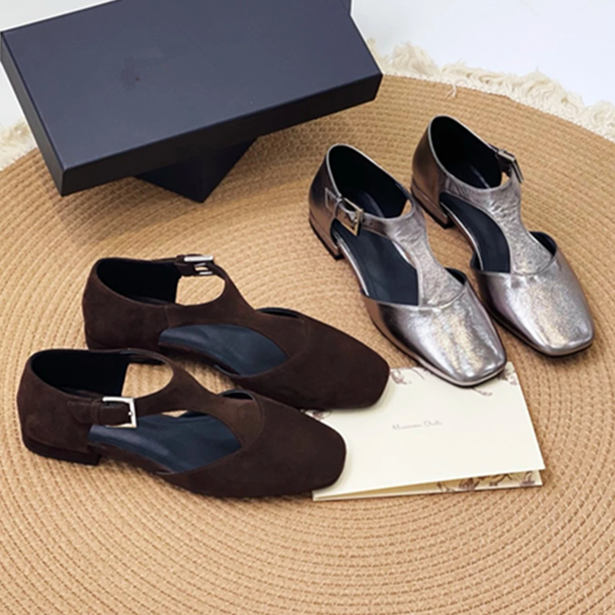 Сандалии Maxdutti женские натуральная кожа винтажные минималистичные Туфли Мэри