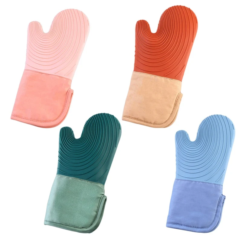 

1 шт., варежка для микроволновки, хлопковая Изолированная перчатка для выпечки, термостойкие перчатки, варежки для духовки, милые Нескользящ...