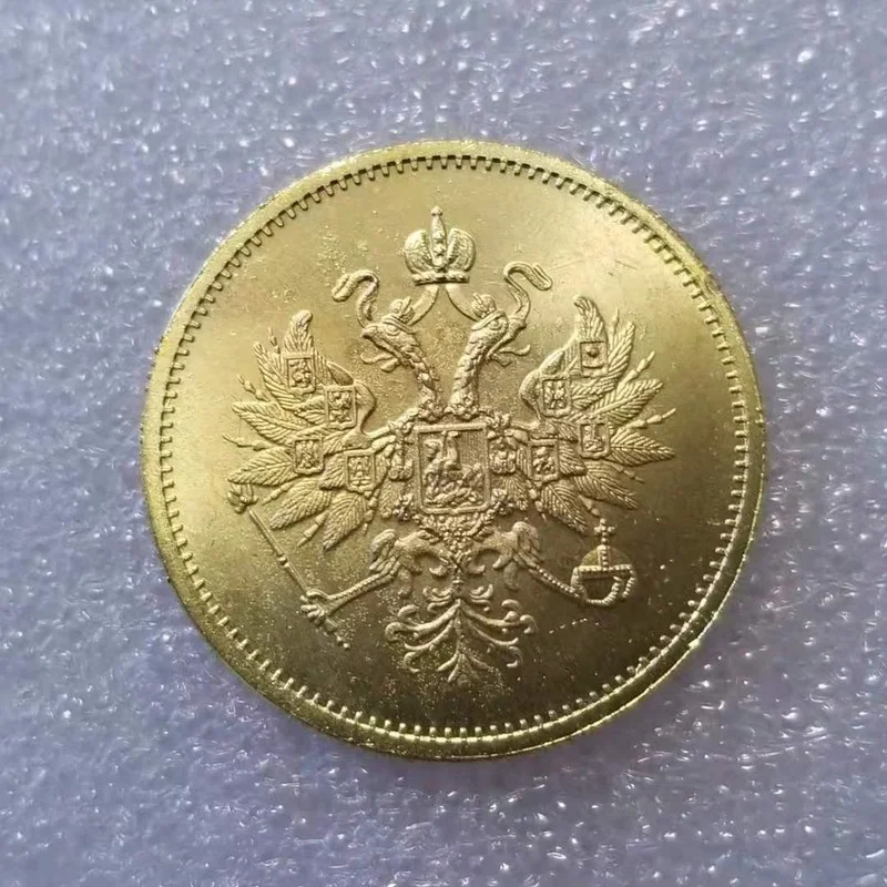 

Russia 1876 Gold-plated Brass Commemorative Collectible Coin Gift Lucky Challenge Coin