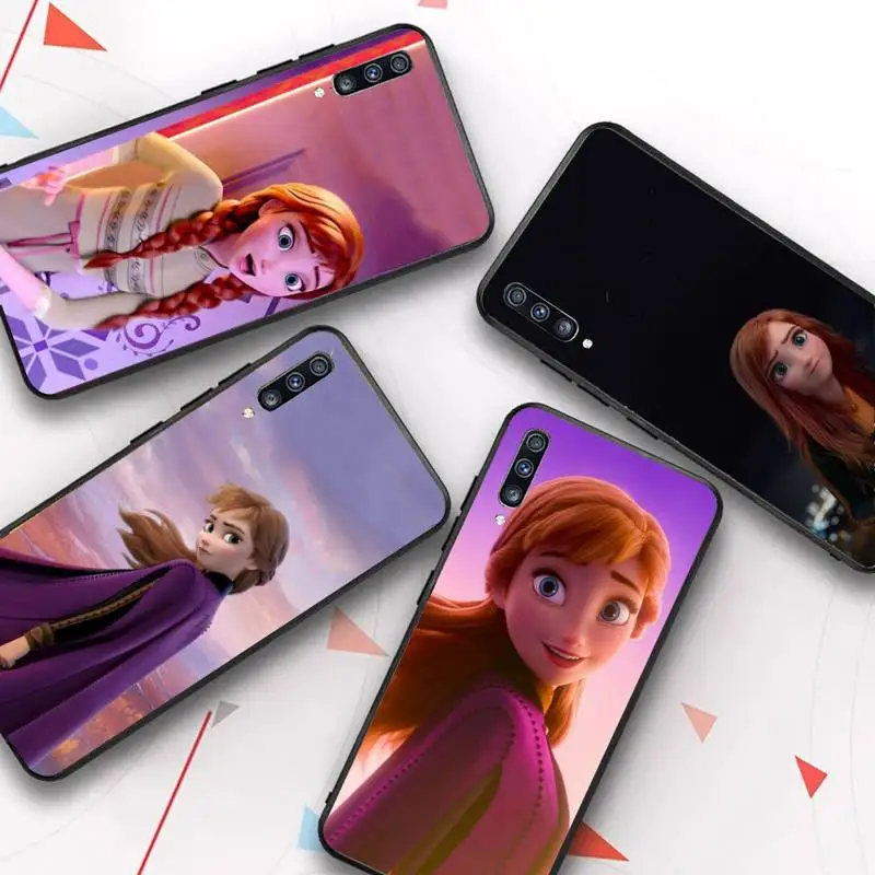 

Disney Princess Anna Phone Case for Samsung A51 01 50 71 21S 70 31 40 30 10 20 S E 11 91 A7 A8 2018