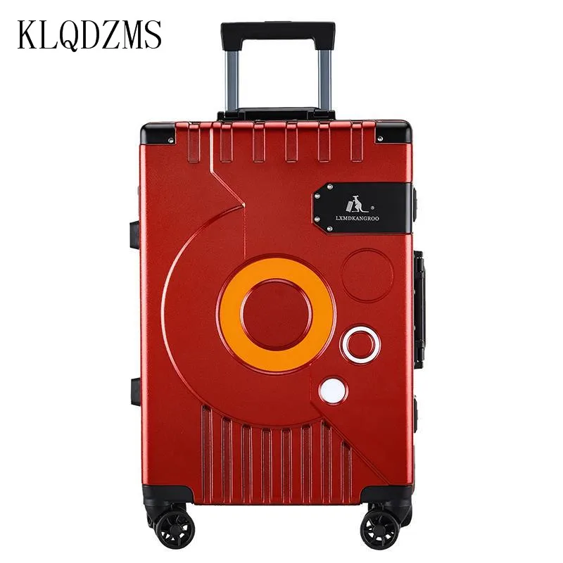 KLQDZMS New Luggage Universal Wheel Trolley Case Men and Women Portable Suitcase 24 Inch Student Password Waterproof Durable Box