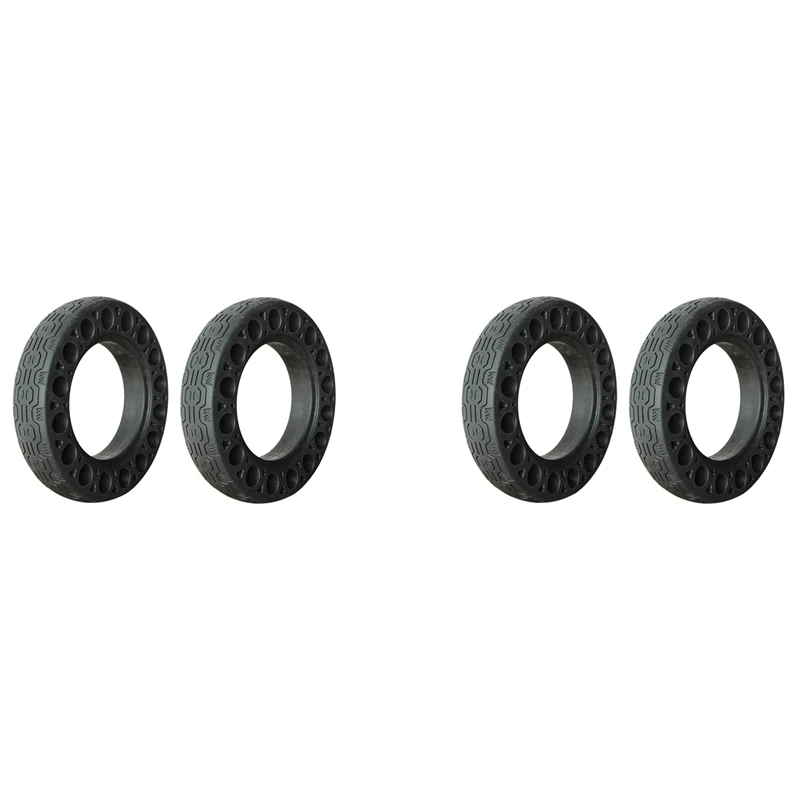 

4PCS 10 Inch Rubber Solid Tires For Ninebot Max G30 Electric Scooter Honeycomb Shock Absorber Damping Tyre Black