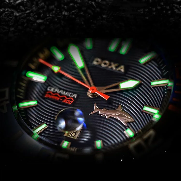 Часы DOXA мужские Кварцевые водонепроницаемые из нержавеющей стали с прозрачным