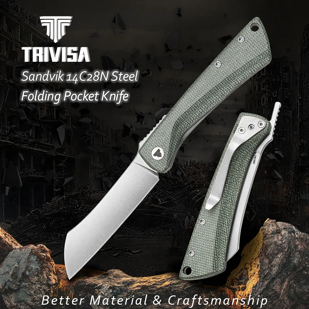 Хороший складной нож TRIVISA для мужчин карманные ножи повседневного использования