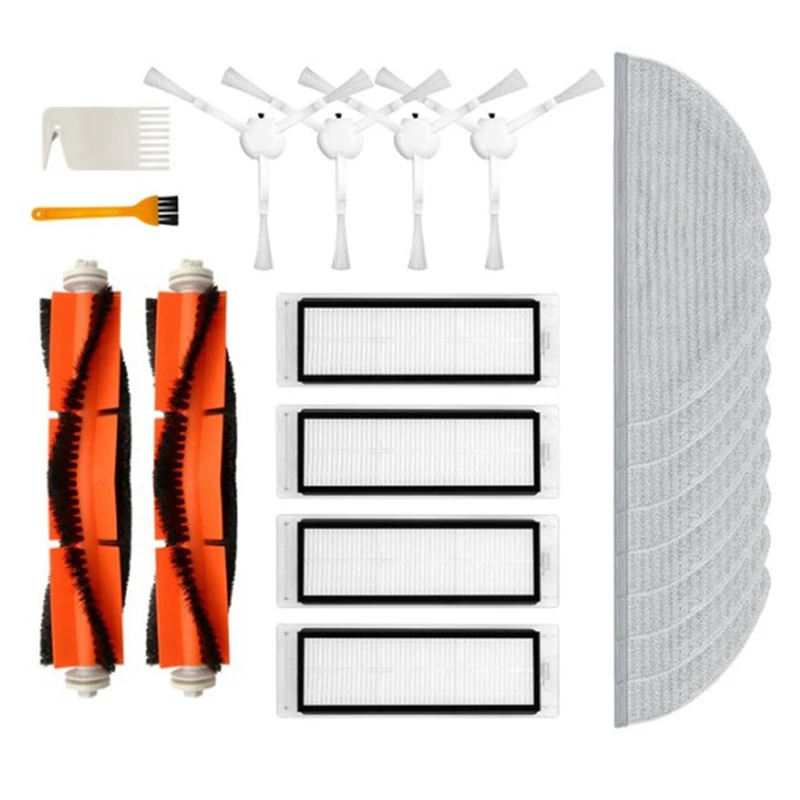 

For Mijia 1T Xiaomi Robot Vacuum-Mop 2 Pro Plus + STYTJ02ZHM Hepa Filter Mop Rag Main Side Brush Robot Vacuum Parts