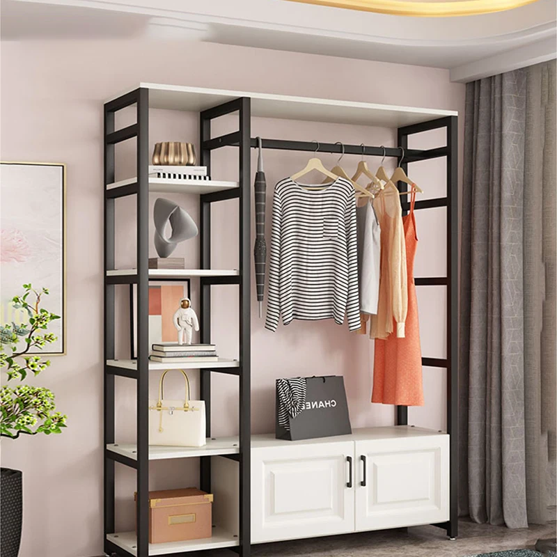 

Cloth Rack Clothes Hanger Organizer Wardrobes Shelf Estendal Clothes Hanger Shelving Zapatero Ultrafino Furniture Living Room L