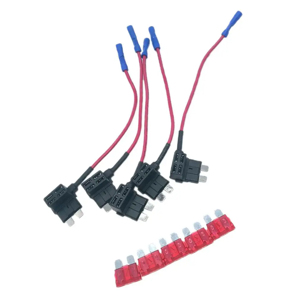 

5x 10A Add Circuit Mini Blade Fuse Holder ATC Tap