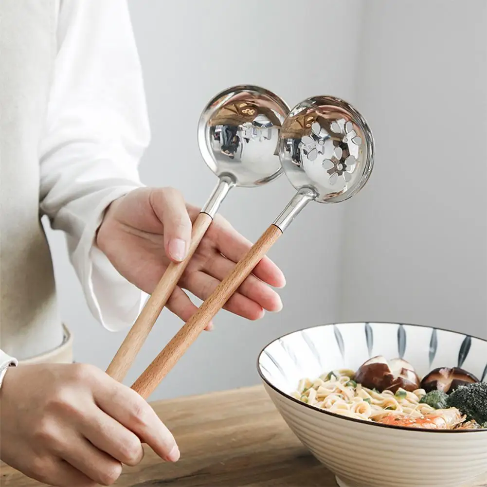 

Ложка для супа в японском стиле, рамен, половник, сетка, горячий горшок, нежная кухонная утварь, инструменты для готовки