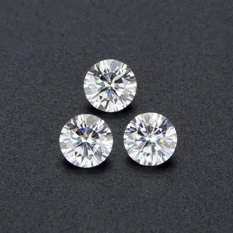 

Real Round Moissanite Loose Stones 8 Heart 8 Arrow Certified D Color VVS1 Moissanite Diamond Bead with Gra Pass Tester for Diy
