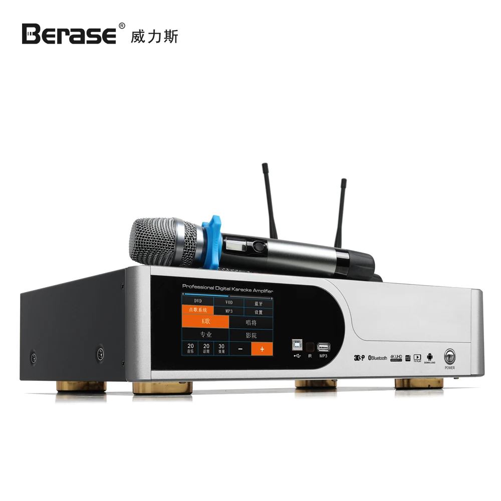 Фото Профессиональный усилитель мощности Berase KA-450 450 Вт с постоянным напряжением, аудиосистема PA 3-в-1, многофункциональная сценическая система оповещения №3