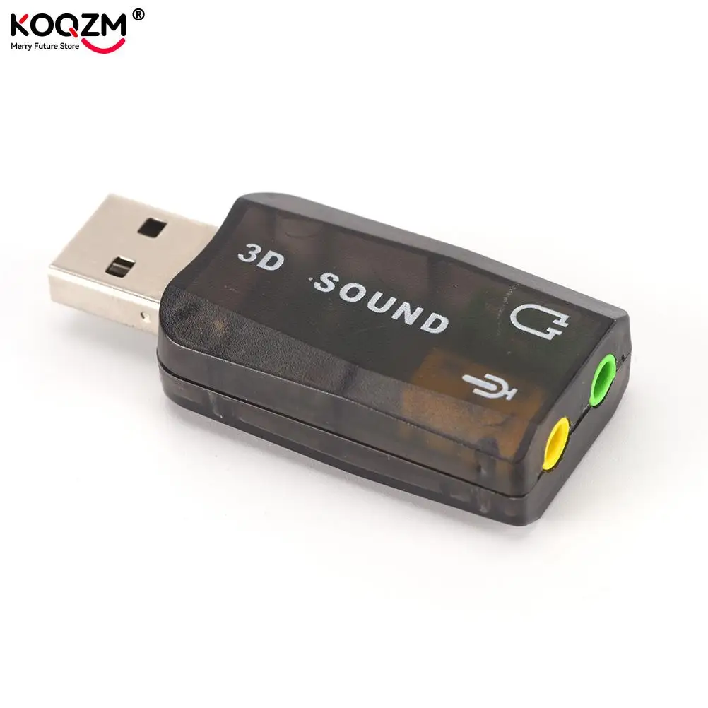 

3D USB звуковая карта USB аудио 5,1 Внешняя USB Звуковая карта для ноутбука ПК Micro Data аудио адаптер микрофон динамик аудио интерфейс черный