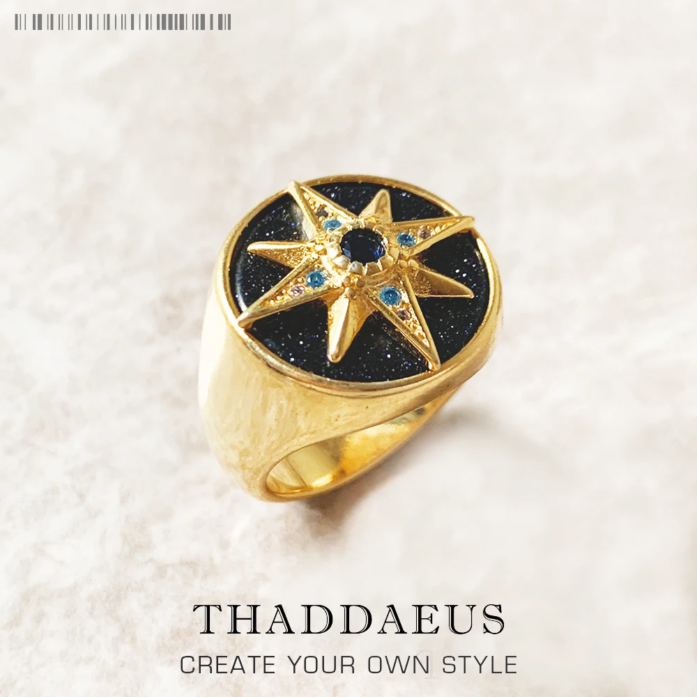 ЗОЛОТАЯ КОРОЛЕВСКАЯ звезда с камнями кольцо в европейском стиле ювелирные