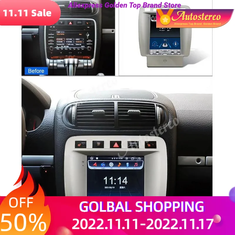 

Автостерео новое поколение 3 Android 10 6 + 128 обновление для Porsche Cayenne 2002-2010 Автомобильный GPS-навигатор мультимедийный плеер головное устройство радио