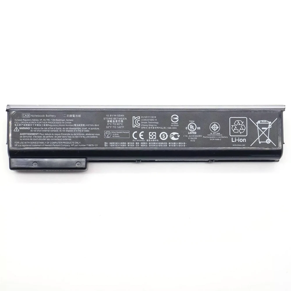 CA06 10 8 В 55 Втч оригинальный аккумулятор для ноутбука HP ProBook 640 G0 645 650 655 HSTNN-LB4Y 718754 -001