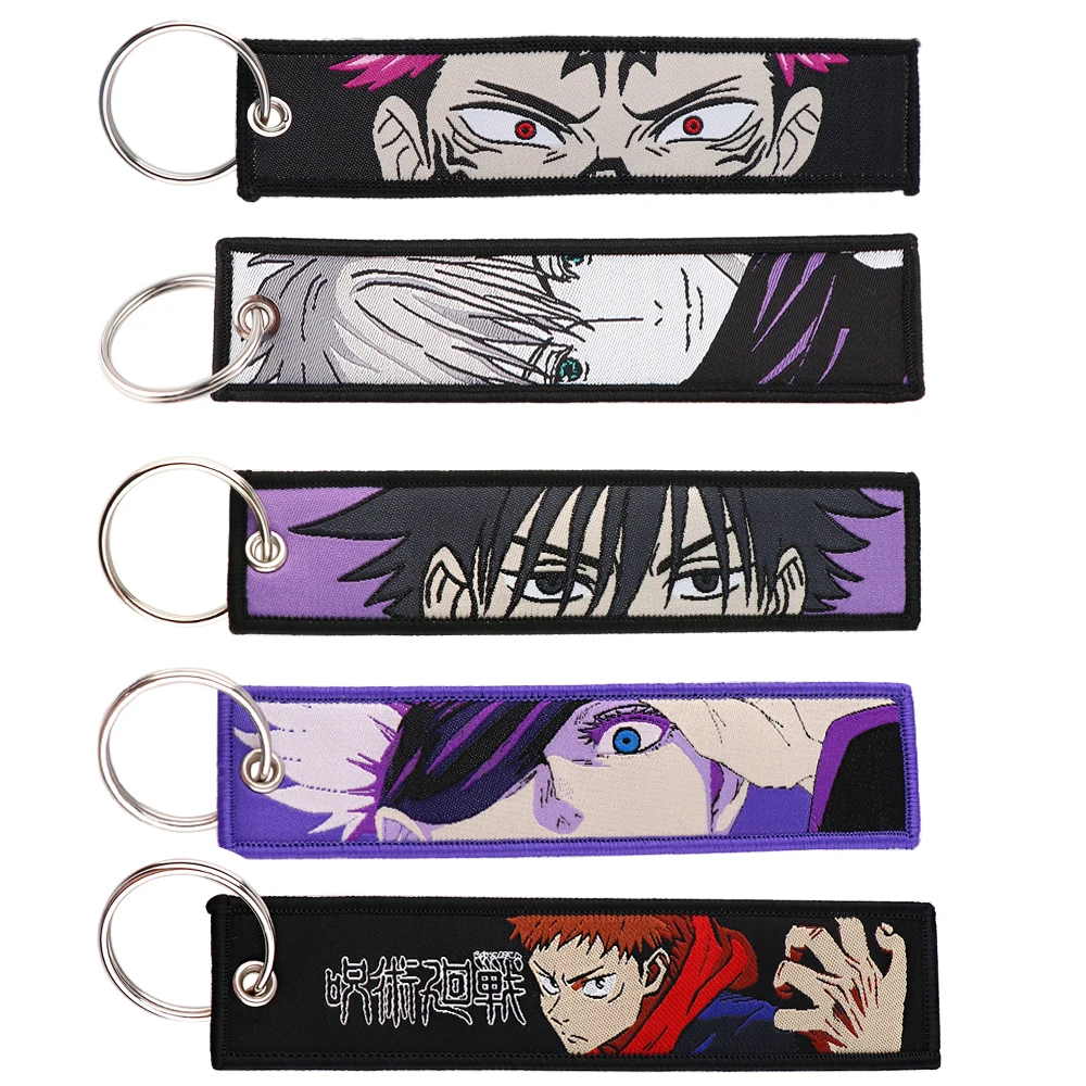 

Japanese Anime Jet Tag Jujutsu Kaisen Key Tag Motorcycles Cars Backpack Keychain for Friends Fashion Key Ring Gifts 1PCS