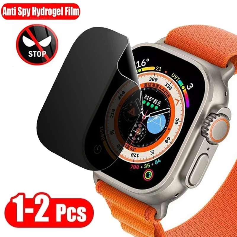 

Privacy Hydrogel Film for Apple Watch Ultra 49MM 7 8 41MM 45MM Anti-spy Screen Protector for Apple Watch 4 5 6 SE 40MM 44MM 42MM