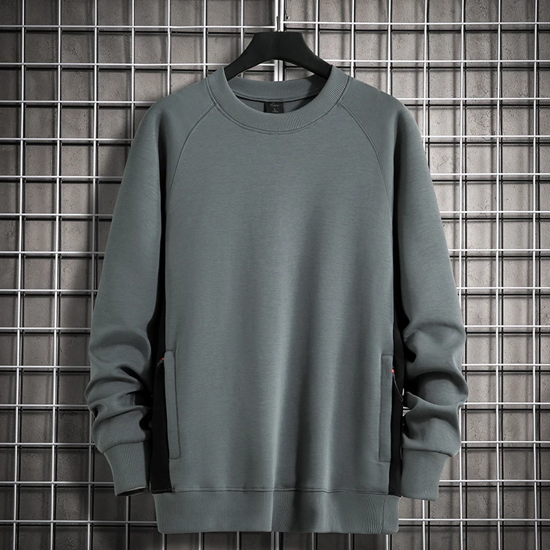 Plus Size Cotton Men's Sweater Solid Color High Quality Warm Soft Comfortable Pullover Men's New Winter Autumn Wear M- 5XL