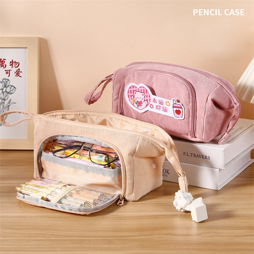 

Чехол для карандашей, школьные Чехлы, милый чехол для карандашей, портативный пенал, школьный чехол, сумки для хранения, чехол для ручки, вел...