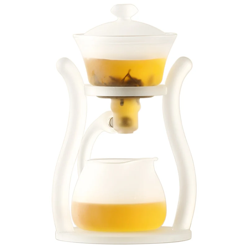 

Glass Automatic Lazy Tea Brewing Artifact Kung Fu Tea Cup Office Teaware Set Household Teapot