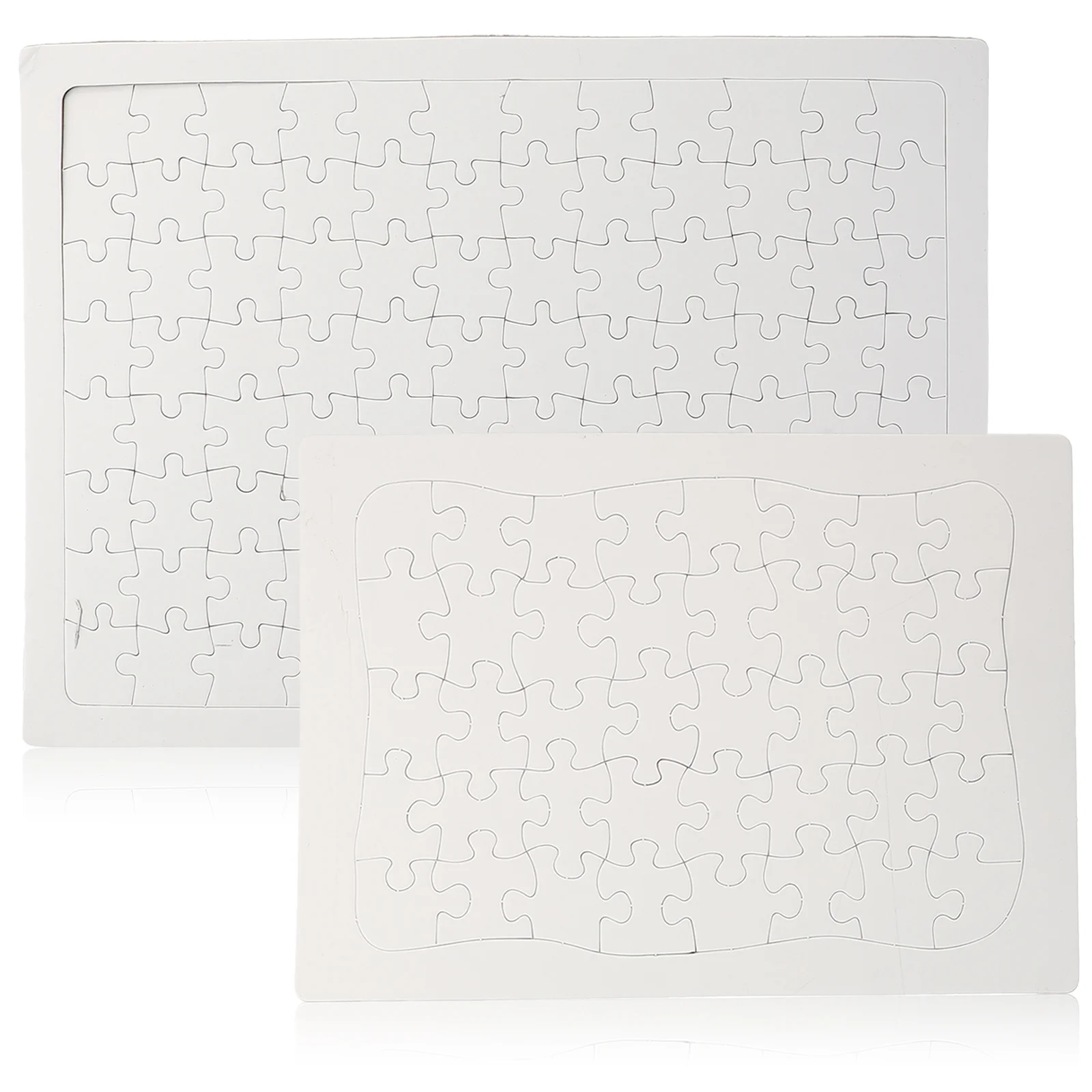 

2 комплекта пустой пазл для раскрашивания интересный пазл DIY граффити Бытовая сублимационная детская игрушка детский аксессуар бумага для детей