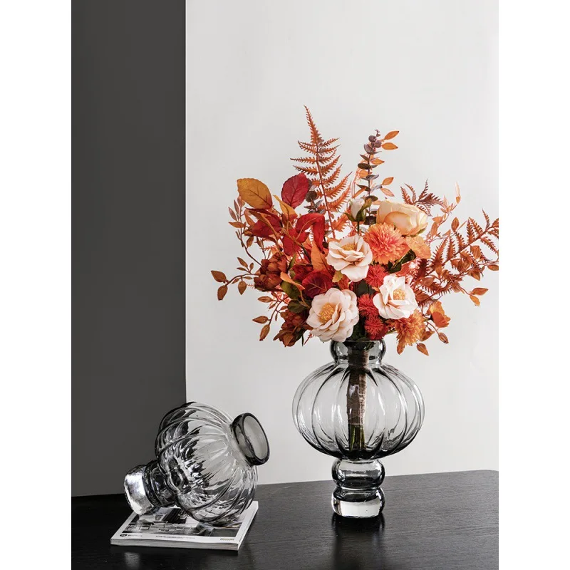 Flower Vase for Wedding Decor Centerpiece Glass Vase Rose Tabletop Terrarium Glass Containers Floral Tabletop Plant Glass Vase