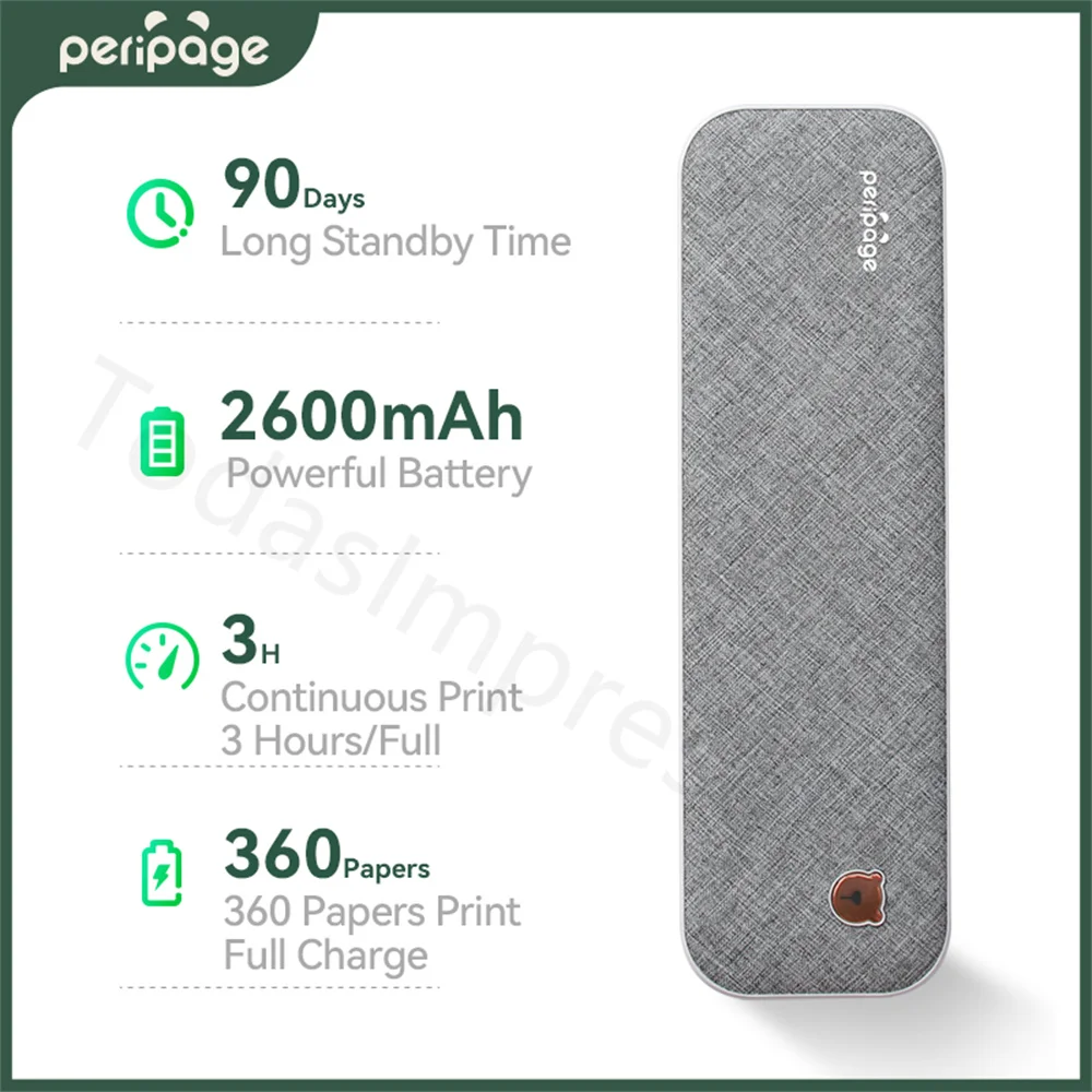 Peripage A40 портативный А4 принтер мини чернильная термальная бумага беспроводной