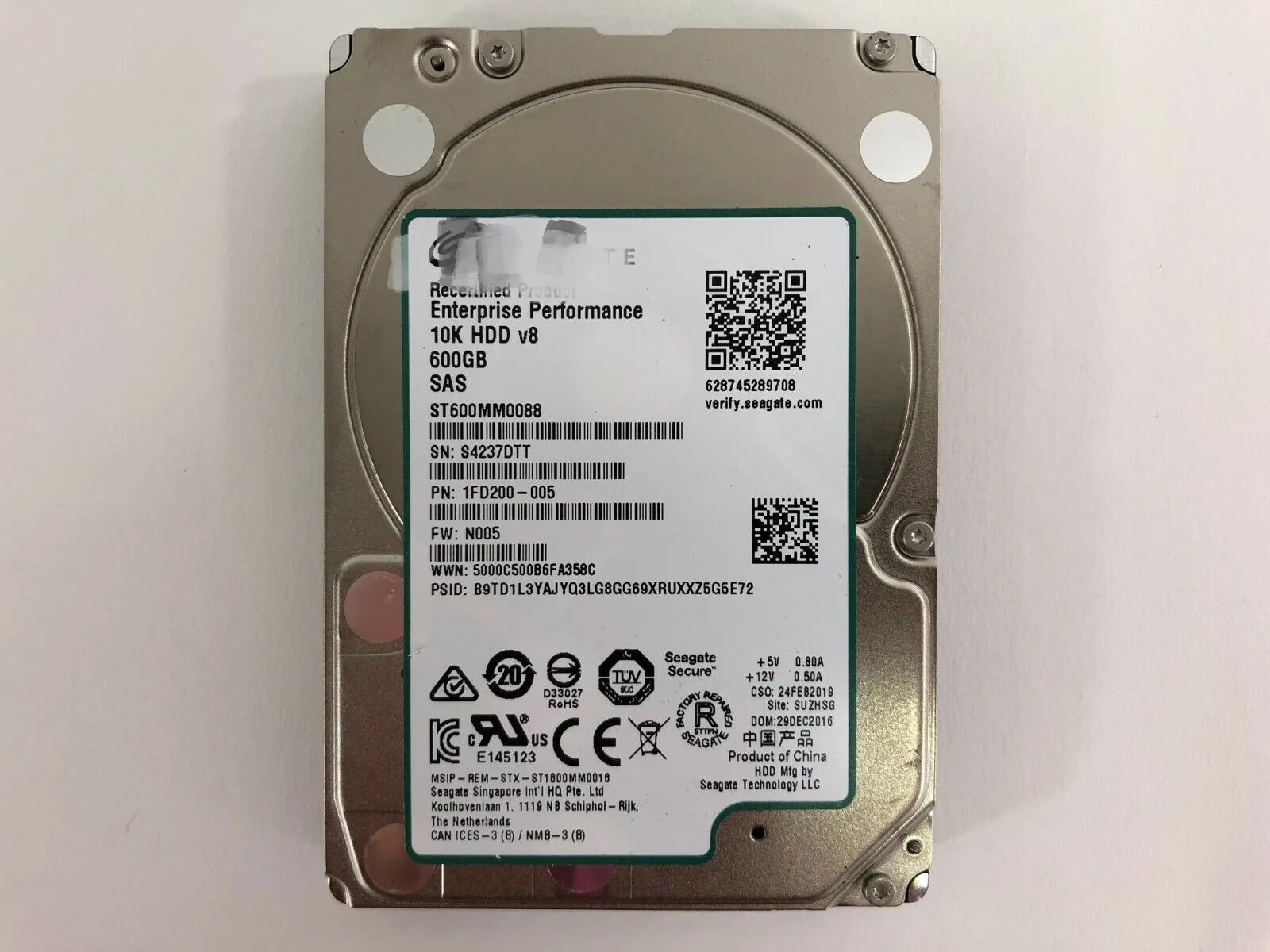 

Внутренний жесткий диск для Seagate 600 гб SAS ST600MM0088 2,5 дюйма