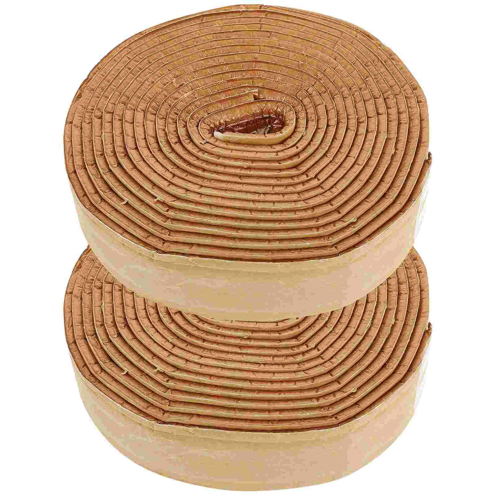 

2 Rolls Flexible Wall Corner Trim Peel Stick Decor Baseboard Edge Tile Foam Self Adhesive