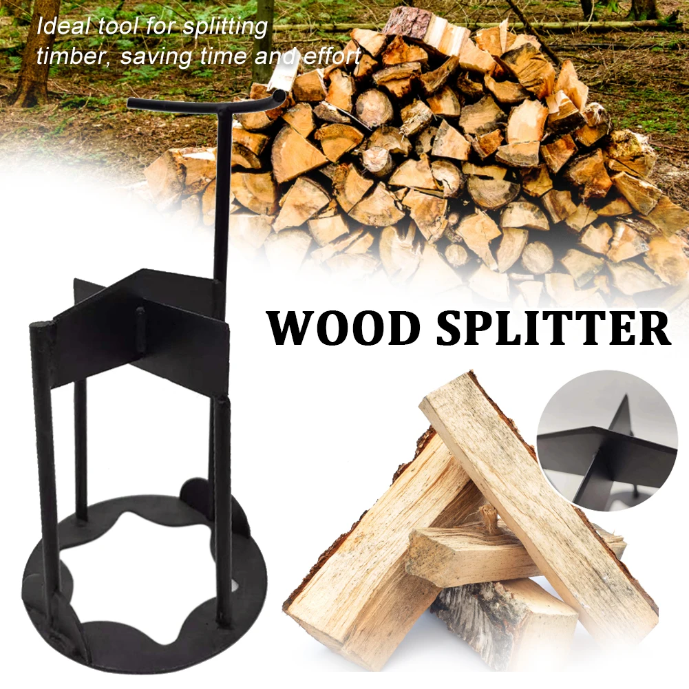 Steel Manual Log Splitter With High Carbon Steel Cutter Head