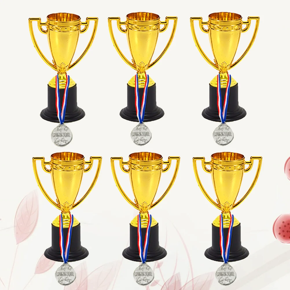 

Trophy Award Trophies Medals Cup Kids Gold Winner Plastic Place First Competition Children Favors Party World Sports S Toys