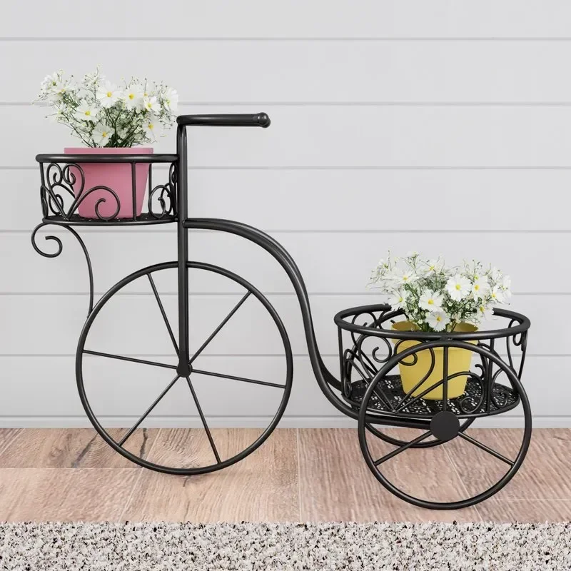

Tricycle – 2-Tiered Indoor or Outdoor Vintage Display by (Black)