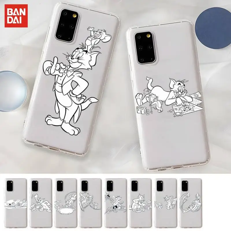 

BANDAI Tom And Jack Phone Case For Samsung A10s A20S A30S A40 A30 A50 A70 A31 A51 A52 A50S A10A 12 A20 A20E A71 Transparent