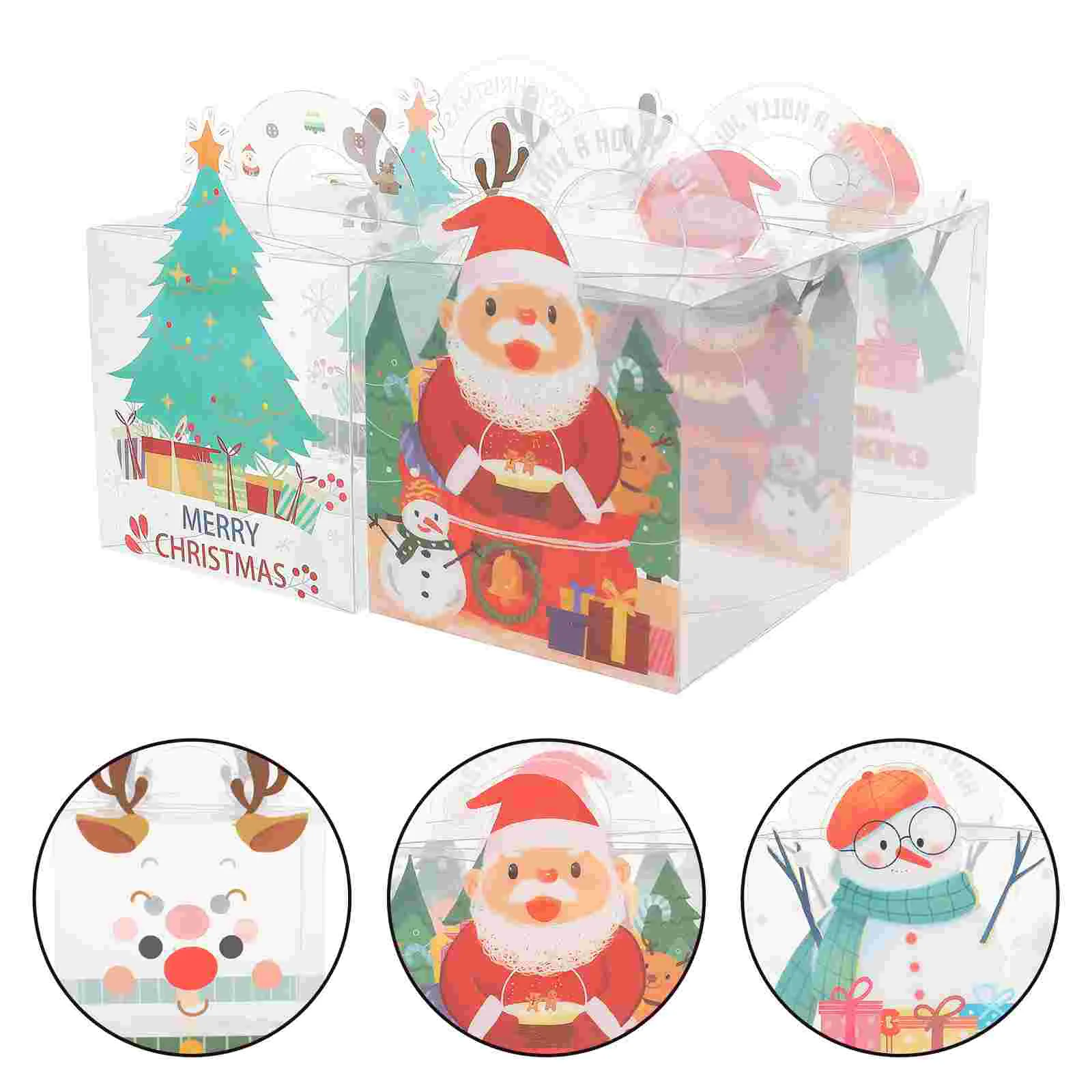 

20pcs Decorative Sturdy Chic Candy Gift Boxes Christmas Apple Boxes Wrapping Boxes