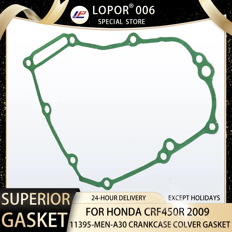 

Motorcycle Engine Left Cranks and Rods Crankcases Cover Gasket For Honda CRF450R 2009 CRF 450 R CRF450 11395-MEN-A30