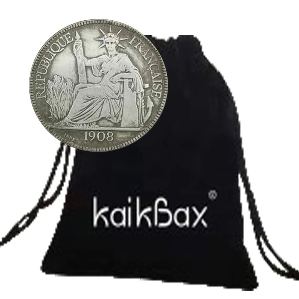 Роскошные 3D карманные монеты 1908 года с изображением древней французской богини