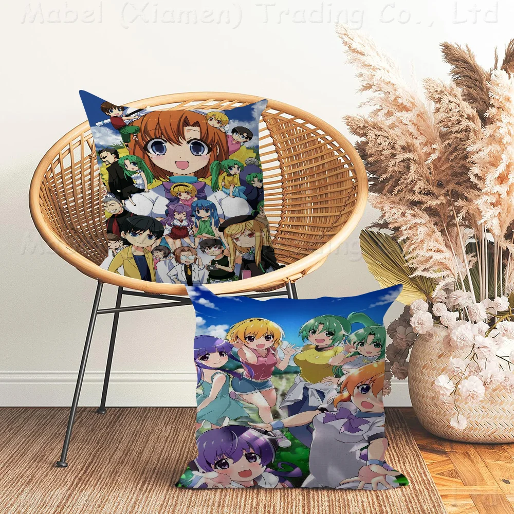 Higurashi No Naku Koro Ni Gou Decorative Room Aesthetics Pillow Case Home Decor Bedroom Sofa Bed Couch Cover 45x45