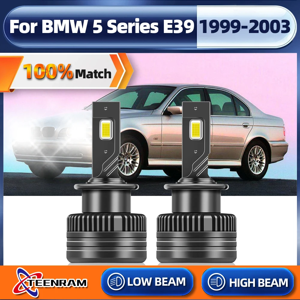 

D2S светодиодный фары HID лампа 120 Вт 60000LM автомобильный светильник турбо авто лампа Canbus 6000 К для BMW 5 серии E39 1999 2000 2001 2002 2003