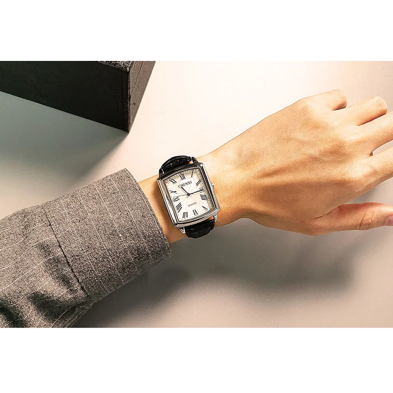 High Quality Couple Lover Watches Leather Strap Fashion Luxury Ultra Thin Waterproof Quartz Watch Women Men Gift For Lovers 2022