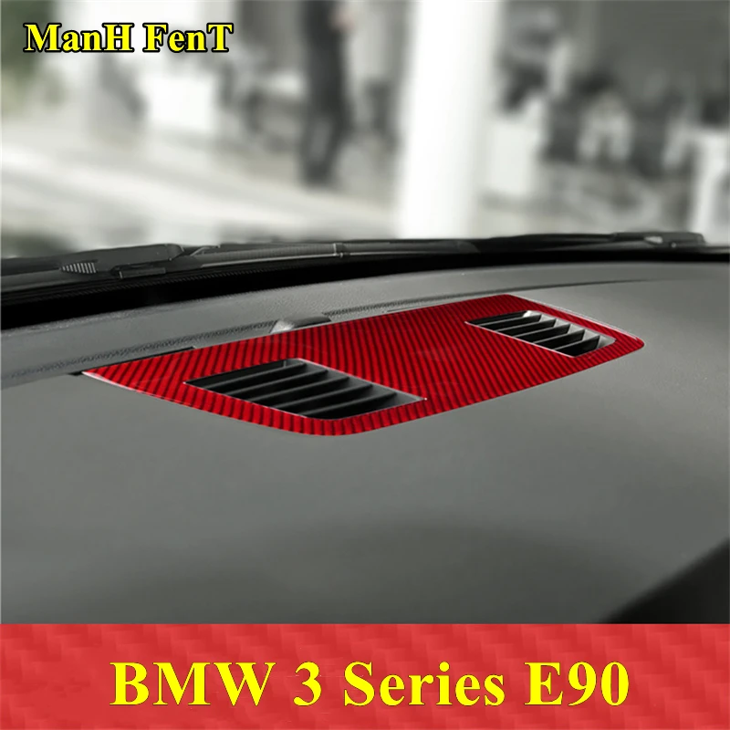 

Для BMW 3 серии E90 выход воздуха из прибора панель из углеродного волокна внутреннее украшение 3D наклейка