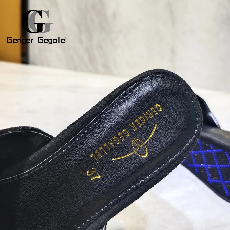 Latest Design Italian Nigerian Party Shoes Without Bag Set Black Color Fashion Slipper Wedding African Shoe Not Matching Bag Set