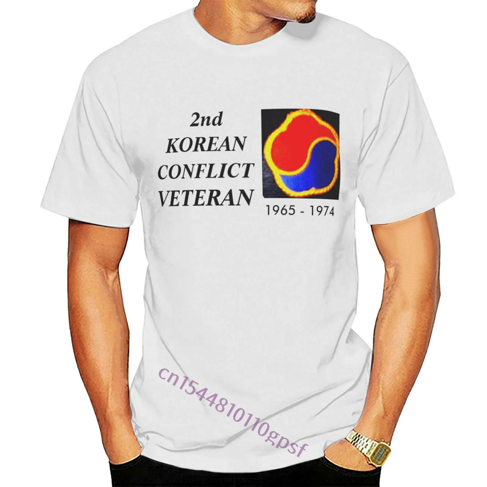 

Футболка унисекс для взрослых S-Xxl Новая Белая мужская футболка с рисунком второго корейского конфликта