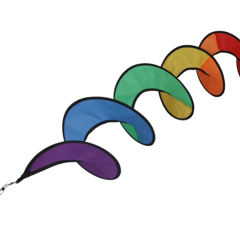 Спиральная Радужная ветровая палатка для сада и улицы украшение газона