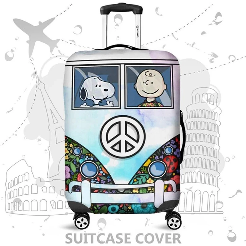 Cartoon Car Travel Suitcase Protective Cover for 18''-32'' Luggage Case Travel Accessories Elastic Luggage Dust Cover