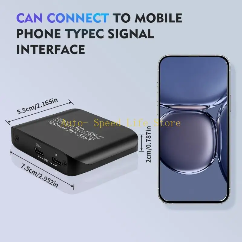 02DA Тип C в HDMIS USB C Adapter Adapter для SST -дисплея зарядки 4K60 Гц (art.: 3920d0cf880af) - 3920d0cf880af